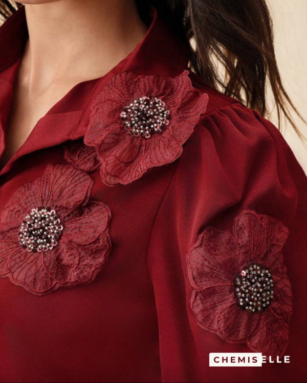 epaule chemise rouge rosalia