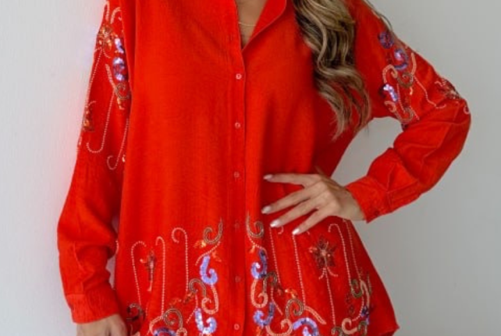 chemise rouge pour femmes